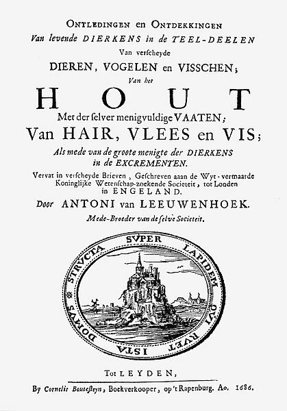 ANTON VAN LEEUWENHOEK (1632-1723). Dutch naturalist