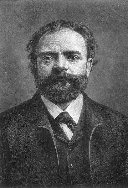 ANTONIN DVORAK (1841-1904). Czech composer. Wood engraving, American, 1892, by Thomas Johnson