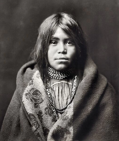 APACHE GIRL, c1903. An Apache girl, photographed by Edward Curtis, c1903