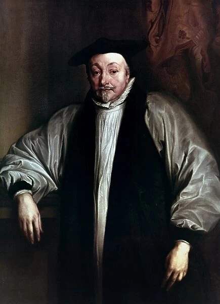 ARCHIBISHOP WILLIAM LAUD. (1573-1645). English prelate. Canvas after Vandyck, c1636
