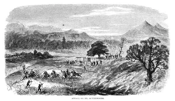 ARIZONA: APACHE ATTACK, 1864. Attack on U