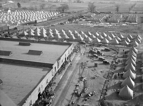 ARKANSAS: REFUGEE CAMP. View of the camp for flood refugees in Forrest City, Arkansas