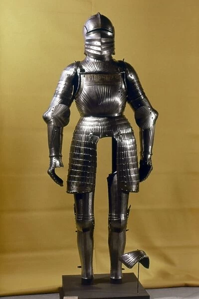 ARMOR, c1515. Italian armor, with the hallmark of the Missaglia family of Milan