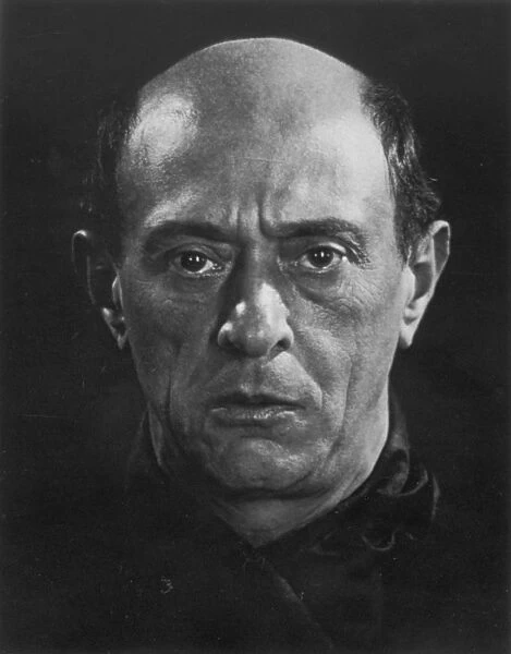 ARNOLD SCHONBERG (1874-1951). Austrian composer. Photographed in 1925 by Man Ray