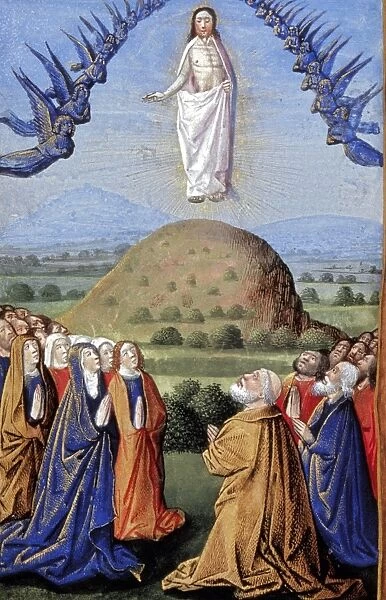 The Ascension from a French Book of Hours, c1480