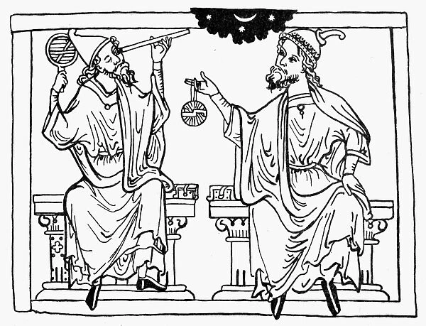ASTRONOMY, c1250. The ancient Greek geometer Euclid (fl