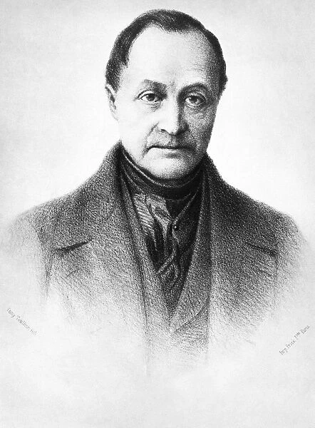 AUGUSTE COMTE (1798-1857). French mathematician and philosopher. Lithograph, French
