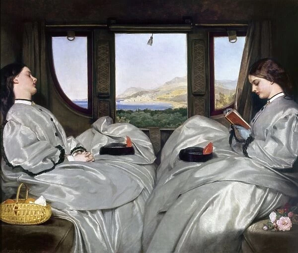 AUGUSTUS EGG: COMPANIONS. The Travelling Companions. Oil on canvas by the English artist Augustus Egg, 1862