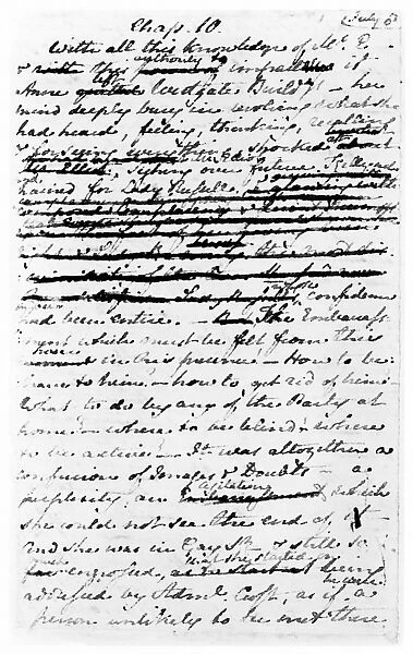 AUSTEN: PERSUASION DRAFT. The beginning of a discarded draft of the novel Persuasion