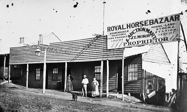 AUSTRALIA: GOLD RUSH, 1872. The Royal Horsebazaar at Gulgong, New South Wales