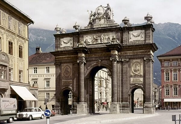 AUSTRIA: INNSBRUCK. Triumphal Arch, built in 1765