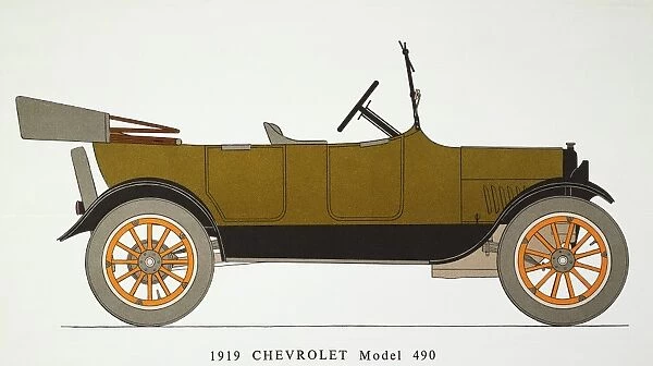 AUTO: CHEVROLET, 1919. Model 490 Chevrolet with standard touring body, 21 HP