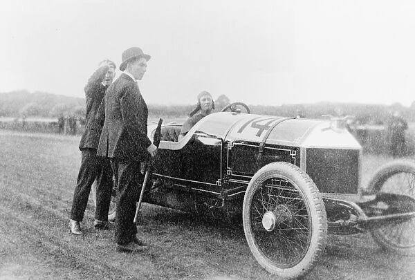 AUTO RACE, 1915. A racecar on the Benning racetrack near Washington, D. C. 1915