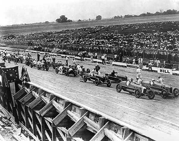 AUTO RACE, c1922. An auto race in the Washington, D. C. area, c1922