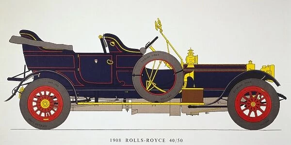 AUTO: ROLLS-ROYCE, 1908. Rolls-Royce with Roi-des-Belges body by Barker of London, 48 HP