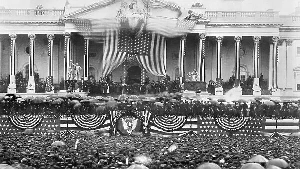 B. HARRISON INAUGURATION. The inauguration of Benjamin Harrison as 23rd President of the United States at Washington, D. C. on 4 March 1889