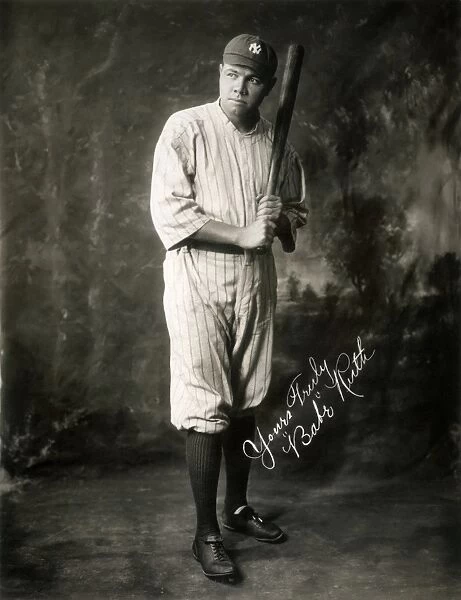 Babe Ruth in a publicity photograph, 1920