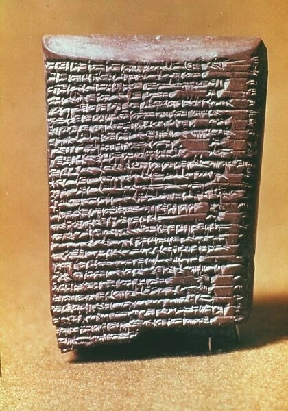 BABYLONIAN CLAY TABLET describing Babylonian account of the creation of the world