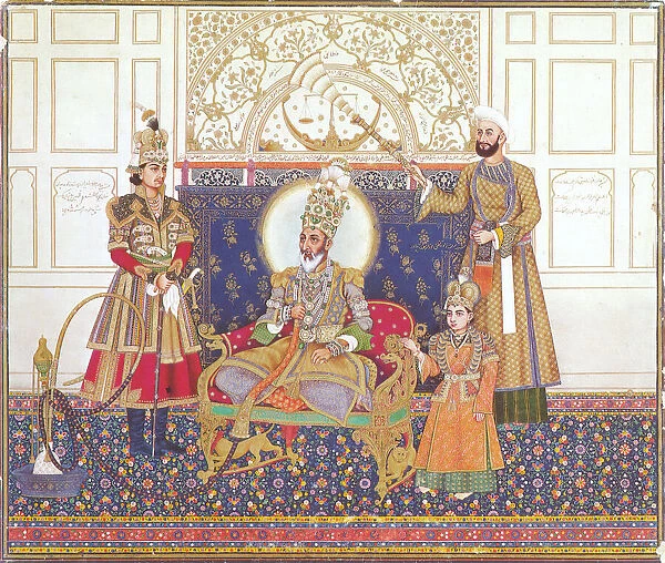 BAHADUR SHAH II (1775-1862). Last Mughal emperor of India (1837-58). Mughal painting