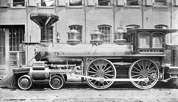 BALDWIN LOCOMOTIVE, 1870. A Baldwin locomotive of 1870, made in Philadelphia, Pennsylvania