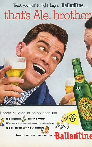 Ballantine Ale Ad, 1955