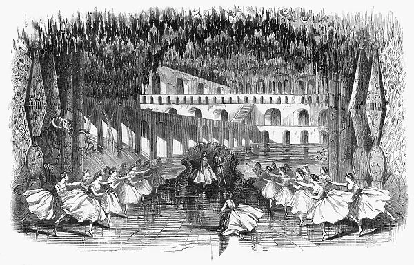 BALLET: ONDINE, 1862. Scene in the grand spectacle of Ondine, performed at Barnum s