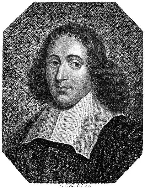 BARUCH SPINOZA (1632-1677). Dutch philosopher. Stipple engraving, German, c1800