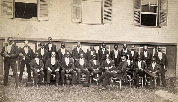 BASEBALL TEAM, c1880. Members of an African-American baseball team in Danbury, Connecticut