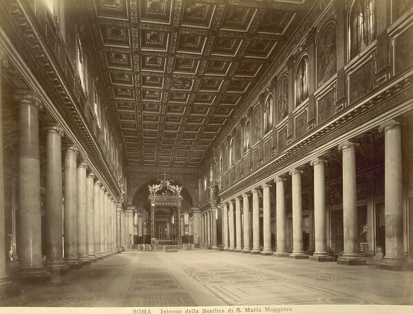 BASILICA S. MARIA MAGGIORE. Interior of the Basilica Santa Maria Maggiore, Rome