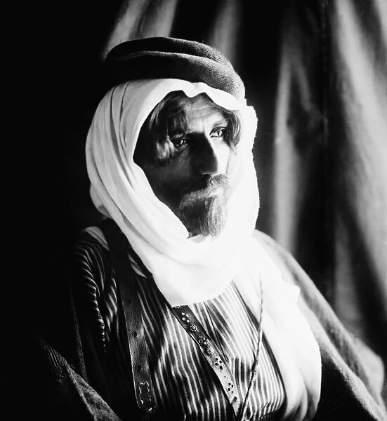 BEDOUIN MAN, c1910. A Bedouin bridegroom. Photograph, c1910
