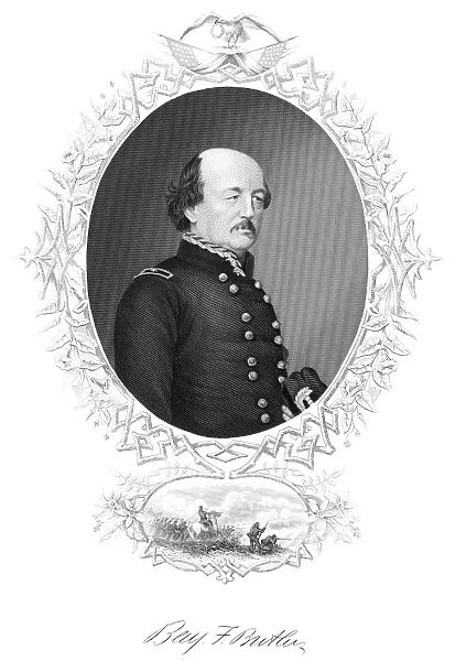 BENJAMIN BUTLER (1818-1893). American soldier and politician. Steel engraving, 19th century