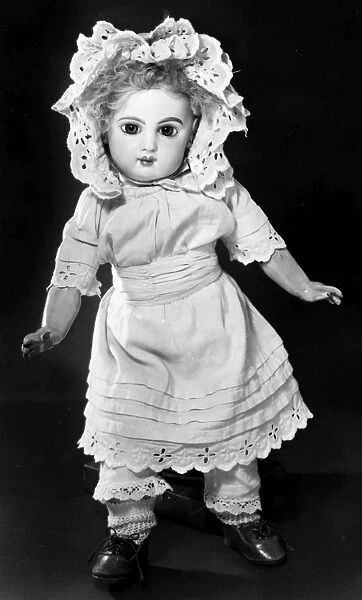 Bisque doll with a jointed composition body, made by Emile Jumeau, French, c1890
