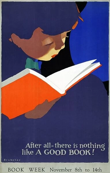 BOOK WEEK, c1925. Poster for Book Week, November 8th-14th. Illustration by Jon O