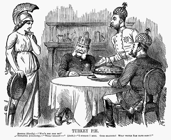 BOSNIAN INSURRECTION, 1876. Turkey Pie. The emperors of Austria-Hungary, Germany