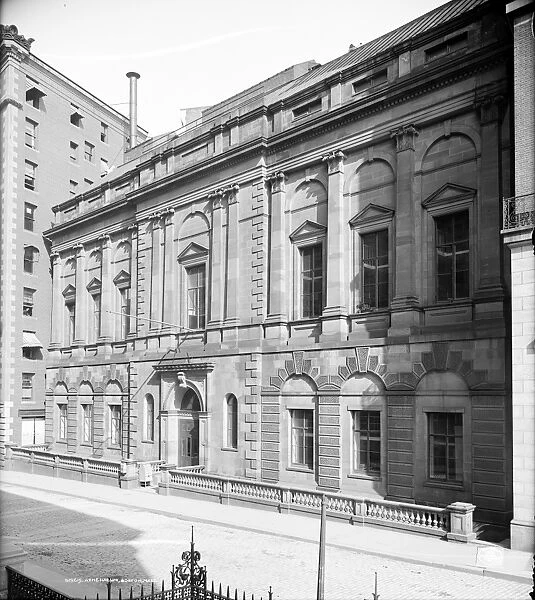 BOSTON ATHENAEUM, c1906. The Boston Athenaeum in Boston, Massachusetts, built in 1847