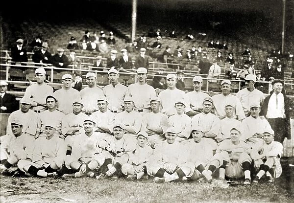 BOSTON RED SOX, 1916. Team photo of the Boston Red Sox, 1916. Babe Ruth is seated in the front row, center