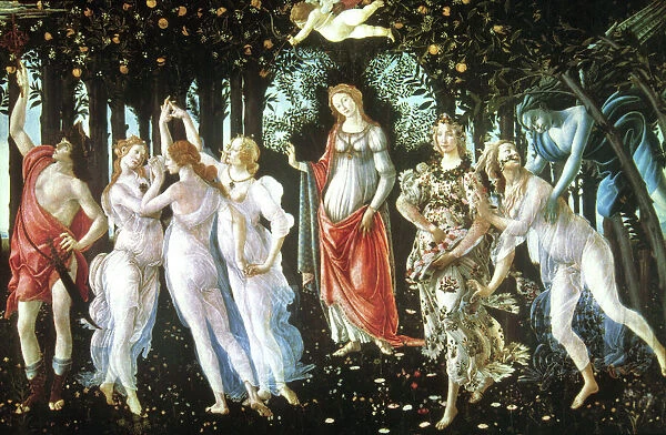 BOTTICELLI: PRIMAVERA. Painting by Sandro Botticelli, c1477-78