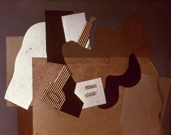BRAQUE: GUITAR, 1918. Guitar and Clarinette by Georges Braque. Gouache, 1918