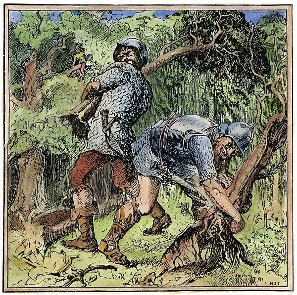 BRAVE LITTLE TAILOR, 1891. The giants searching the woods for the brave little tailor