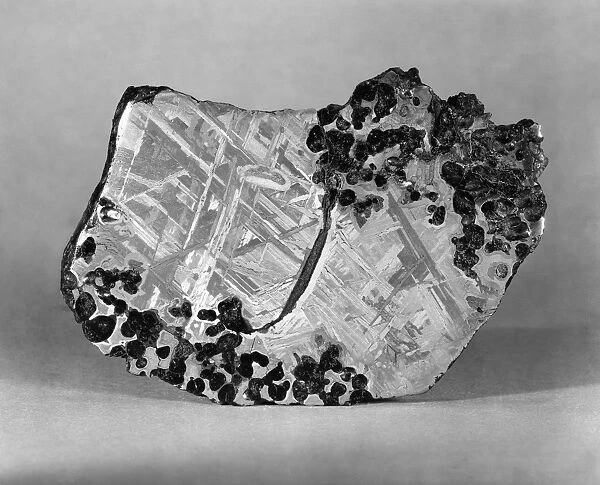 BRENHAM METEORITE. Fragment of the Brenham meteorite found in 1882 in Brenham County, Kansas