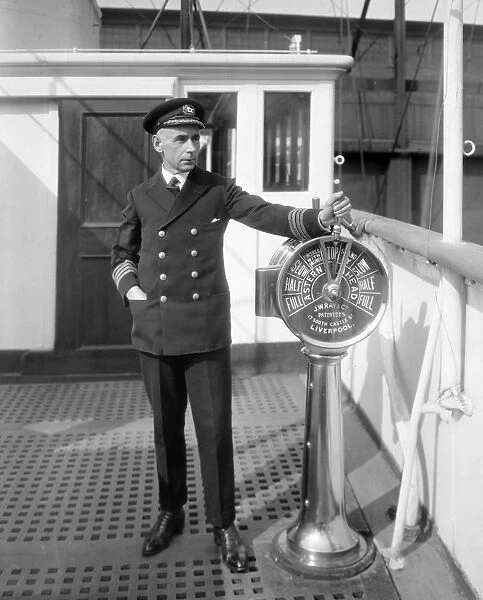 BRITISH CAPTAIN, c1920. An unidentified British merchant service captain, c1920