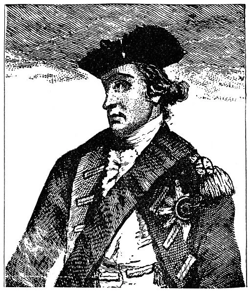 British general and Commander-in-Chief of the British Army in America during the American Revolutionary War. Line engraving, English, 1780