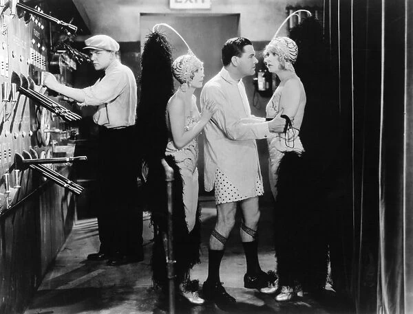 THE BROADWAY MELODY, 1929. Anita Page, Charles King, and Bessie Love in the film