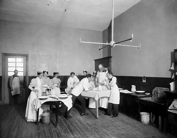 BROOKLYN: HOSPITAL, c1900. An operation at the Brooklyn Navy Yard Hospital in Brooklyn, New York