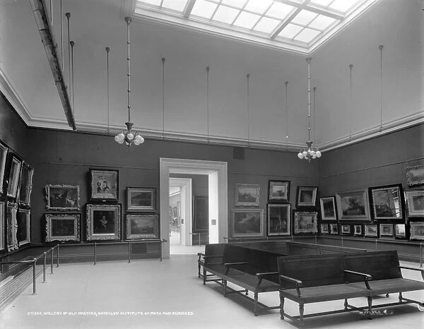 BROOKLYN MUSEUM, c1910. The gallery of old master paintings at the Brooklyn Museum