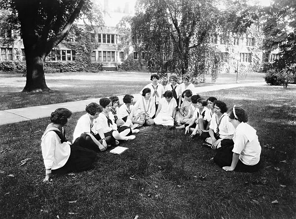 BRYN MAWR COLLEGE, c1916. Labor summer school for women workers in Bryn Mawr, Pennsylvania