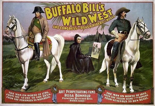 BUFFALO BILL: POSTER, c1896. Poster for Buffalo Bills Wild West Show, showing