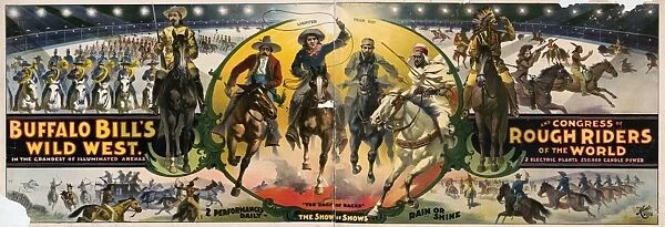 BUFFALO BILL POSTER, 1895. Poster for Buffalo Bills Wild West and Congress of