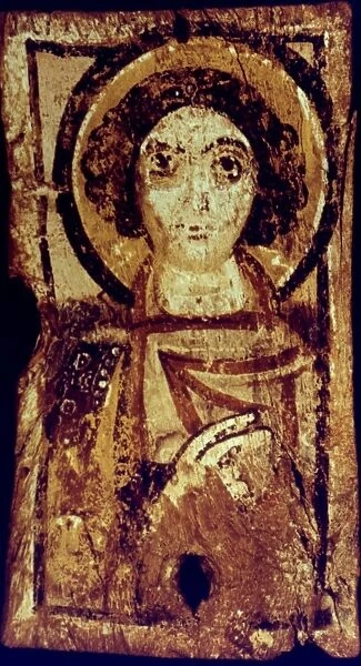 BYZANTINE ICON. Representing an archangel. 6th century