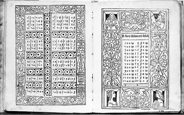 CALANDRI: DE ARITHMETICA. Two pages from De Arithmetica, by Filippo Calandri